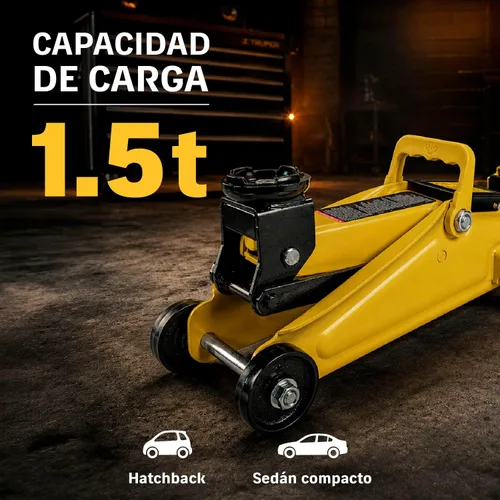 Vista 2 de Truper GAPA-2P Gato de piso de 1,5 toneladas, Pretul