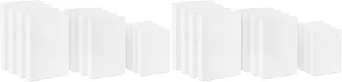 Vista 8 de Hallmark Paquete de cajas de regalo pequeñas con tapas (6 cajas: sólidos festoneados) para cumpleaños, graduaciones, día de la madre, Pascua