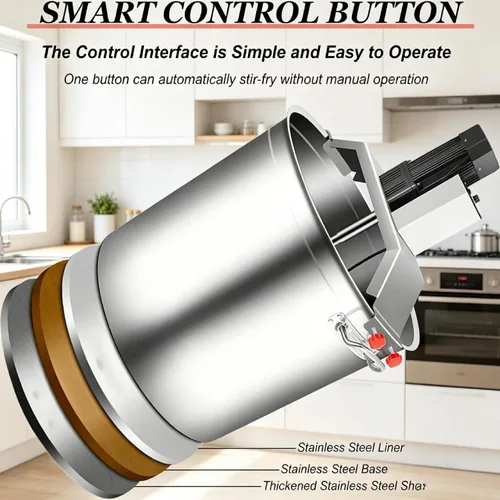 Vista 2 de Upgraded Automatic Food Mixer, 6QT Stainless Steel Stand Mixer, Pure Copper Motor, 6-Speed Kitchen Mixer with Anti-Splash Guard for Baking 80