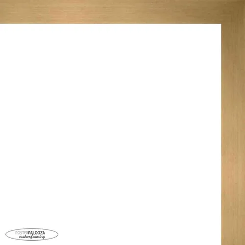 Vista 2 de Poster Palooza Marco cuadrado de madera maciza de bronce dorado de 3 x 3 pulgadas con plexiglás acrílico UV, respaldo de tablero de espuma