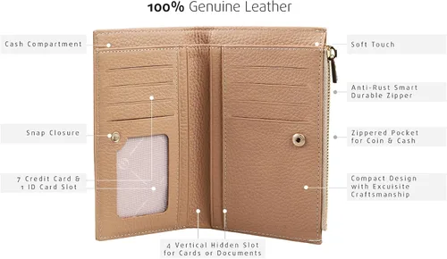 Vista 12 de Grande -2804 Cartera para mujer, Naranja, Minimalista