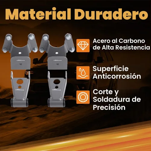 Vista 2 de Kit de colgador y grillete de 4 pulgadas para Dodge Ram Charger D100 D150