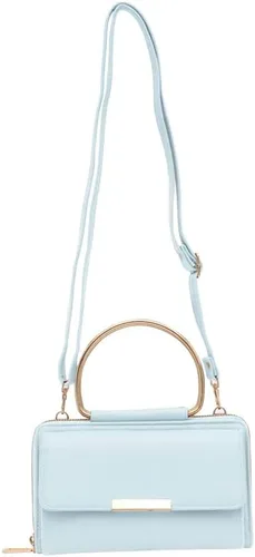 Vista 5 de EVVE Bolso de mano pequeño con asa superior, bolso cruzado de moda para teléfono celular para mujer