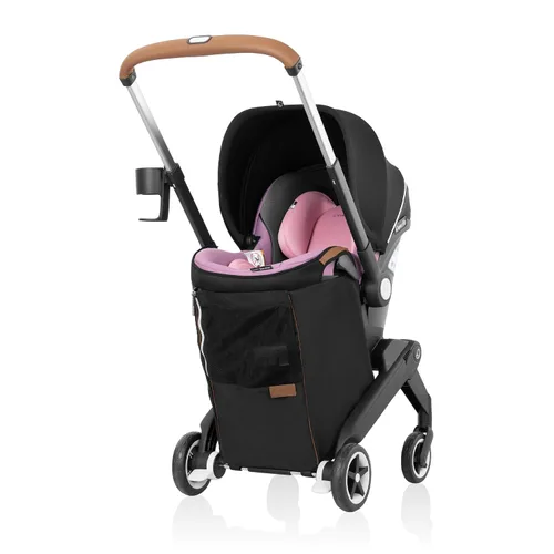 Vista 12 de Evenflo GOLD Shyft DualRide Silla de coche y cochecito para bebé Combo con almacenamiento de equipaje (Gris Luna de Miel)