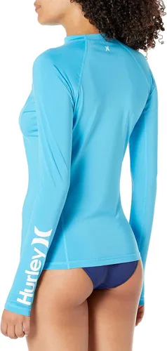 Vista 2 de Hurley Camiseta de protección estándar de manga larga para mujer, marea alta, talla L, Marea alta