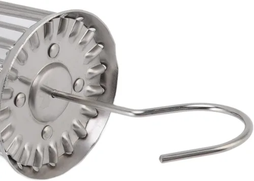Vista 8 de Zerodis Perchero de secado de ropa, paraguas plegable de acero inoxidable, gancho portátil giratorio para ropa interior, sombrero, bufanda