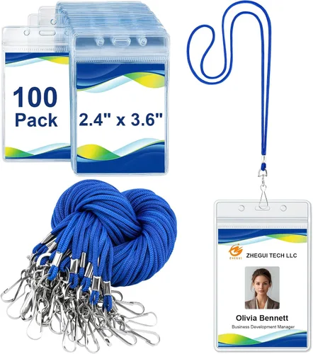 Vista 9 de Paquete de 25 cordones separables para tarjetas de identificación, con Breakaway Negro