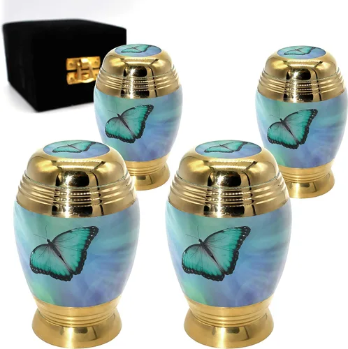 Vista 20 de Aurora Borealis Urna de cremación para cenizas para adultos, hombres y mujeres, Urnas de cremación personalizadas para cenizas humanas, urnas