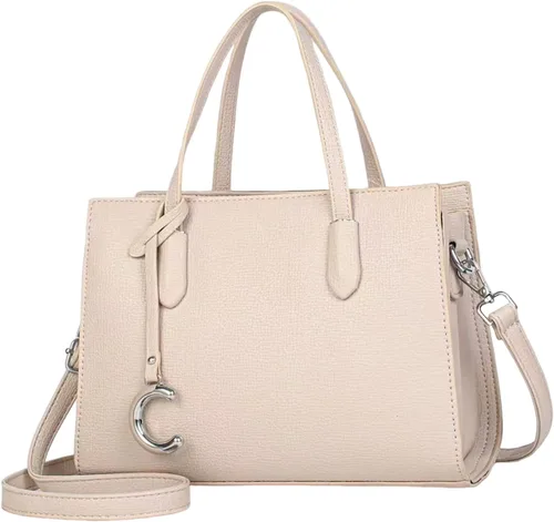 Vista 13 de NICOLE & DORIS Bolsos de mujer elegantes con asa superior para mujer, bolsos de hombro de piel sintética impermeable