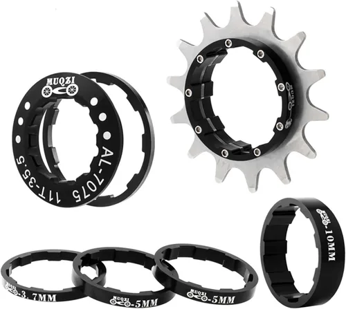 Vista 10 de Kit de conversión de velocidad única para bicicleta 12T13T/14T/15T/16T/17T/18T/19T/20T/21T/22T Cassette de una sola velocidad y espaciadores