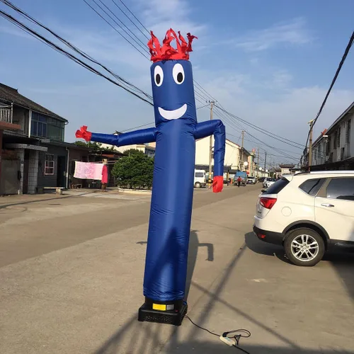 Vista 5 de Tubo inflable publicitario de 20 pies para hombre, con brazo agitador gigante, marioneta de mosca, letreros decorativos de Navidad para negocios