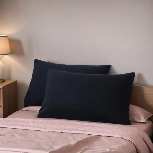 Vista 20 de Lemfux Juego de 2 fundas de almohada con volantes, fundas de almohada decorativas de algodón lavado, fundas de cojín sólidas desgastadas y elegantes