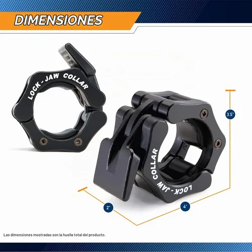 Vista 2 de Steelbody Collares de mandíbula con bloqueo de barra olímpica
