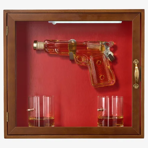 Vista 14 de Juego de decantador de pistola de whisky + 2 vasos bala - Regalos de pistola de Navidad y cumpleaños para hombres que lo tienen todo, regalos
