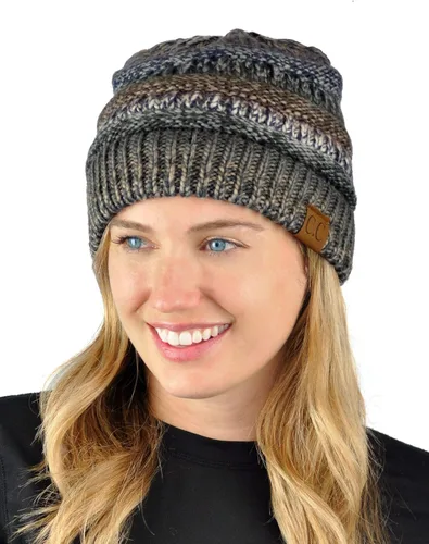 Vista 475 de C.C Trendy Warm Chunky Soft Stretch Cable Knit Beanie