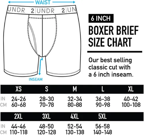 Vista 2 de 2UNDR Calzoncillos tipo bóxer Swing Shift de 6 pulgadas para hombre Estampados