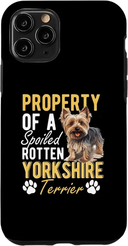 Vista 27 de iPhone 16 Dog Yorkie - Property of a spoiled rotten Yorkshire Terrier Case