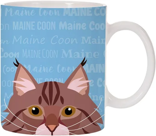 Vista 18 de Adorable diseño de raza de gato taza de café de cerámica de 11 oz (abisinio)