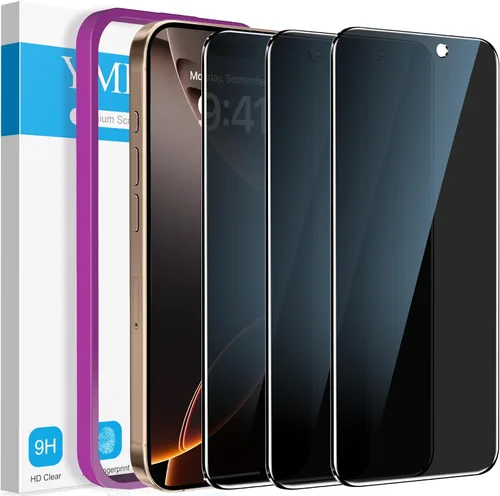 Vista 13 de YMHML Paquete de 2 protectores de pantalla de privacidad compatibles con iPhone SE 2020 2ª 2022 de 3ª generación, iPhone 8, 7, 6S, 6, 6, 6
