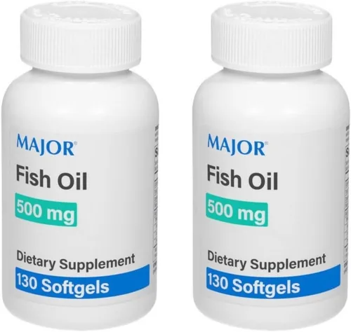 Vista 8 de MAJOR Aceite de pescado 500 mg cápsulas blandas - Suplemento de aceite de pescado omega-3 - Suplemento dietético - 130