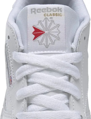 Vista 4 de Reebok Tenis clásicos unisex de cuero para niños, Claro