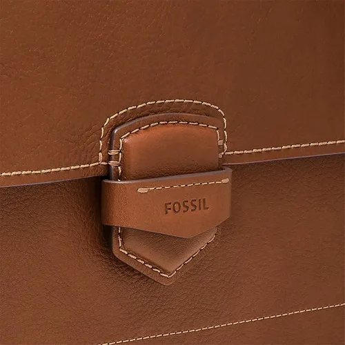 Vista 6 de Fossil Men's Lennox Leather Messenger Briefcase Work Laptop Bag for Men