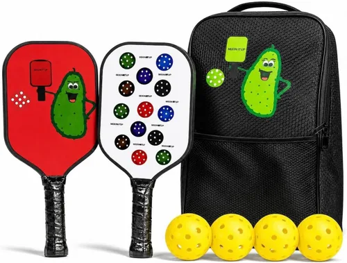 Vista 9 de MIXIN ITUP Juego de 2 paletas de pickleball de fibra de carbono T700