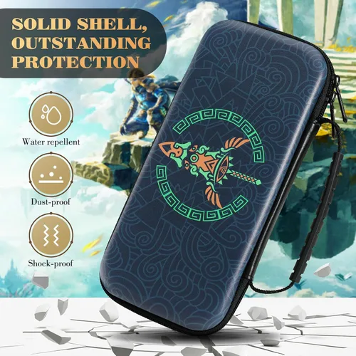 Vista 3 de MoKo Accesorios de almacenamiento para Switch con 1 funda de juego de 48 ranuras y 1 funda de transporte de viaje para interruptor