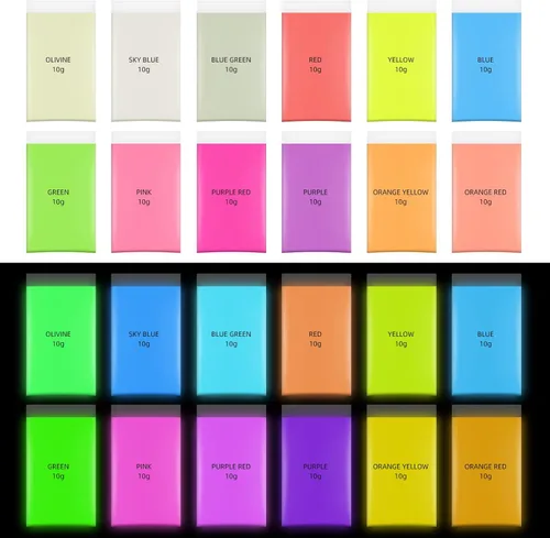 Vista 8 de Polvo de mica, pigmento de 30 colores, polvo de mica natural de grado cosmético brillante para resina epoxi/bombas de baño/vela/jabón, brillo