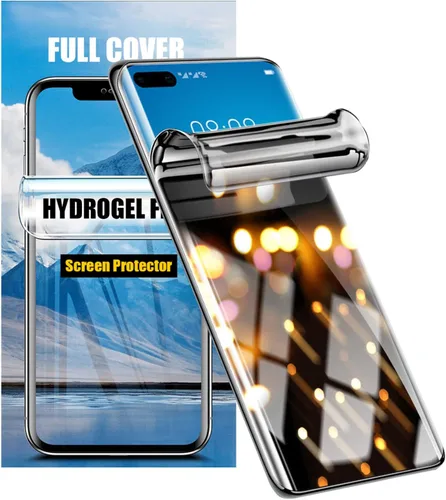 Vista 11 de LOOKSEVEN Paquete de 2 películas de hidrogel de privacidad para Samsung Galaxy Note 8, protector de pantalla de TPU suave transparente de alta