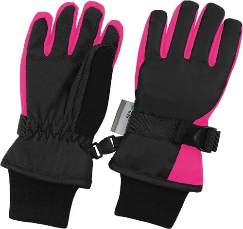 Vista 16 de Waterproof Kids Ski Snow Gloves, 100G 3M Thinsulate Warm Winter Boys Girls Negro