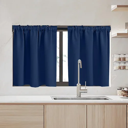 Vista 182 de RYB HOME Cortinas 100% opacas para autocaravana, aislamiento térmico, oscurecimiento total de la habitación, cortinas reductoras de ruido