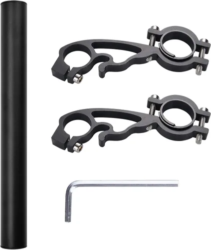 Vista 7 de Yizhet Extensor de manillar de bicicleta, extensión de manillar de bicicleta, ligero y duradero, soporte de manillar de bicicleta doble