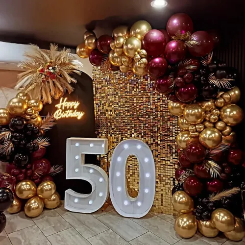 Vista 3 de Kit de guirnalda de arco de globos burdeos, 154 globos burdeos granate negro y dorado para baby shows, boda, novia, despedida de soltera, asistente