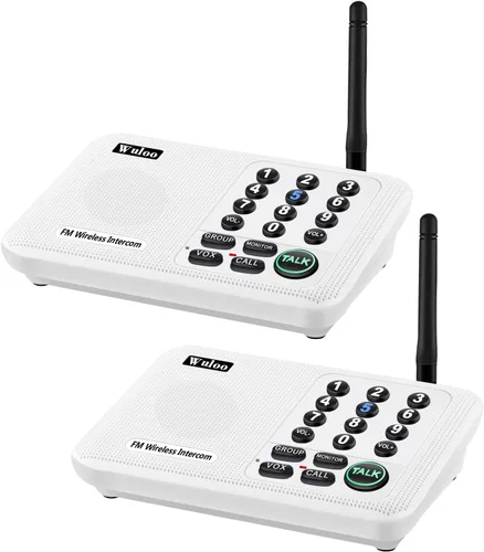 Vista 11 de Ampliable para Wuloo Intercomunicadores inalámbricos para el hogar 5280 pies Rango 10 canales 3 Código