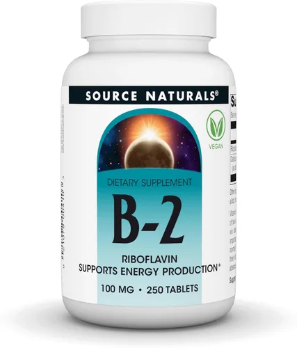Vista 6 de Source Naturals Vitamina B-2 Riboflavina 100 mg Apoya la Producción de Energía - 100 Tabletas