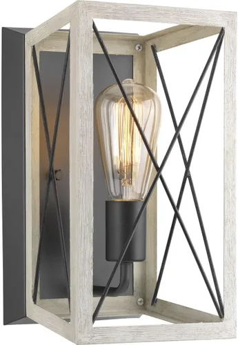 Vista 14 de Progress Lighting Briarwood - Aplique de pared, roble negro