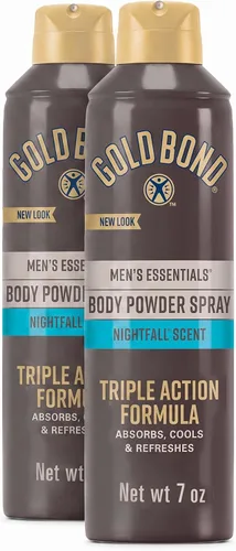 Vista 11 de Gold Bond Polvo Corporal en Spray Sin Talco Esenciales para Hombres 7 oz. Aroma Recharge Protección contra la Humedad Wetness protection, no-mess