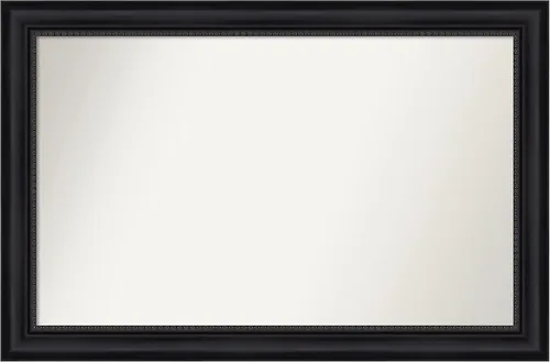 Vista 390 de Amanti Art Espejo personalizado, espejo de baño negro Astor, espejo de pared o espejo de tocador de baño sobre el fregadero (25 x 25 pulgadas)