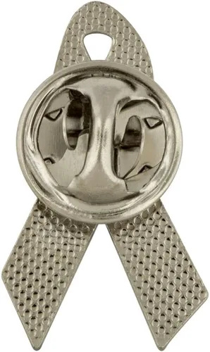 Vista 34 de PinMart Awareness - Pin de solapa esmaltado – Pin de cinta chapado en níquel y oro – Cinta de prevención y conciencia – Broche de joyería con parte