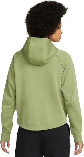 Vista 2 de Nike Sportswear Tech - Sudadera con capucha y cremallera completa para mujer, Verde