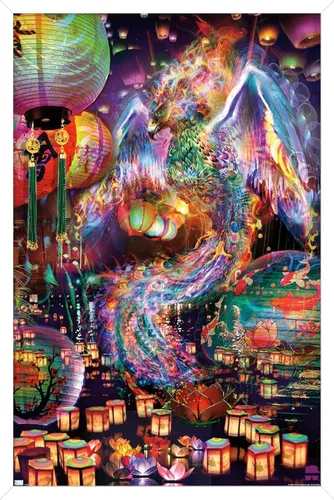 Vista 14 de Trends International Jumbie - Póster de pared de Phoenix, 14.72 x 22.37 pulgadas, versión enmarcada plateada Versión con marco plateado