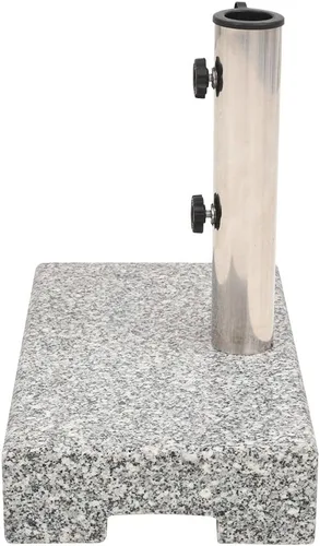 Vista 2 de Base de sombrilla de granito rectangular, soporte cuadrado de granito para exteriores, resistente a la intemperie, para patio, jardín, terraza