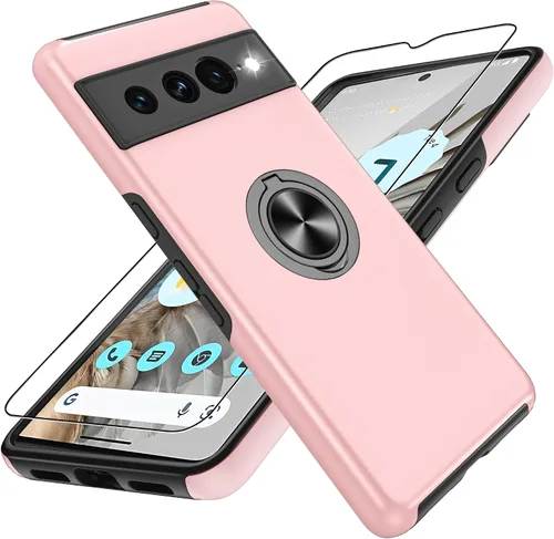 Vista 14 de Funda para Google Pixel 7 Pro, con cubierta deslizante para cámara y protector de pantalla HD, [probado contra caídas de grado militar] Funda