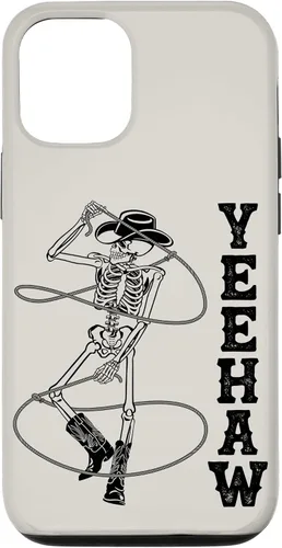 Vista 28 de Western Cowboy Skeleton Yeehaw Rodeo Southern Country Music Case for iPhone 17