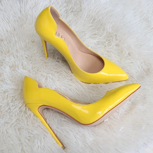 Vista 4 de COLETER Tacones altos para mujer, zapatos de vestir con punta puntiaguda de 4.72 pulgadas, tacones de aguja, zapatos de fiesta de noche