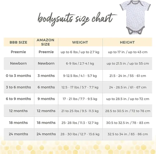 Vista 3 de A-Bee-C Long Sleeve Organic Baby Bodysuits 3 Pack