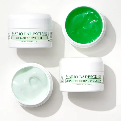 Vista 2 de Mario Badescu Crema de ojos para todo tipo de piel, hidratante, iluminadora, suavizante y nutritiva para el cuidado diario de los ojos, paquete