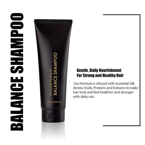 Vista 2 de Prorituals Balance Grow & Restore - Juego de champú y acondicionador antiencrespamiento para cabello seco y rizado, champú natural y acondicionador