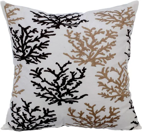 Vista 8 de The HomeCentric Funda de almohada decorativa marrón de 12 x 12 pulgadas, fundas de almohada de piel sintética con textura y almohadas sólidas